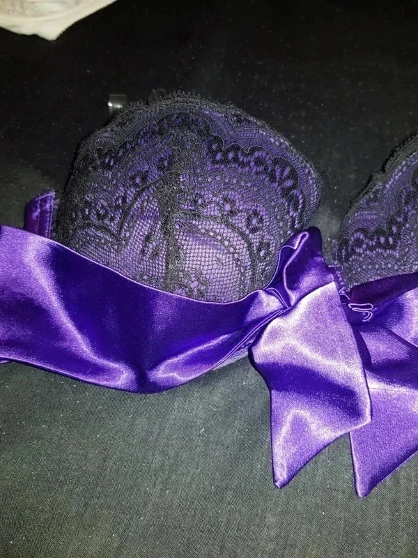 New black and purple bra size 95 D – photo 3